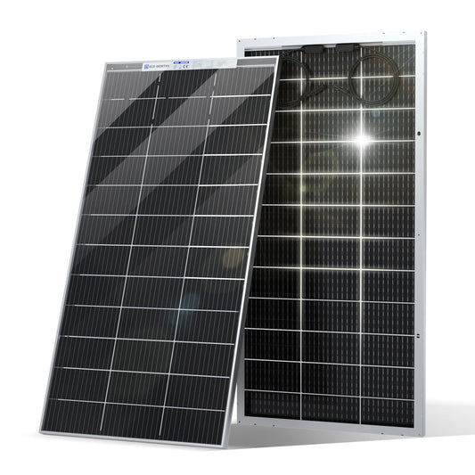 ECO-WORTHY 12V 195W Solar Panel Bifacial 12BB Monocrystalline
