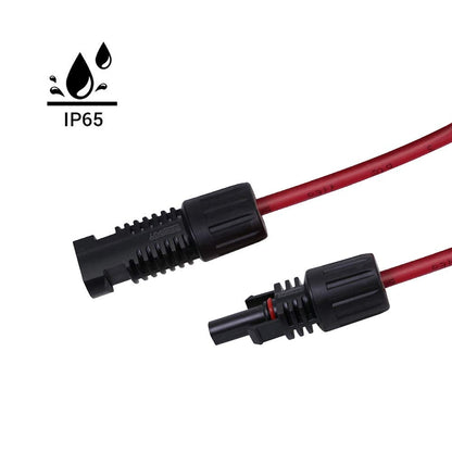 Renogy 20FT 12AWG Solar Panel Extension Cable with Female and Male Connectors, 20Ft. 12AWG, 1 Pair 20' 12 Gauge Red and Black