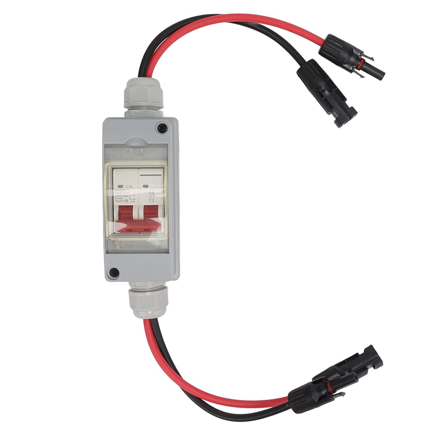 Fockety 32A 500V PV DC Disconnect Switch, Solar Circuit Breaker Box