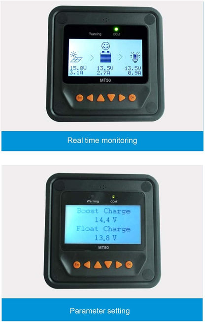 EPEVER MPPT Solar Charge Controller 40A Kit Tracer4210AN-G3 + MT52 + RTS