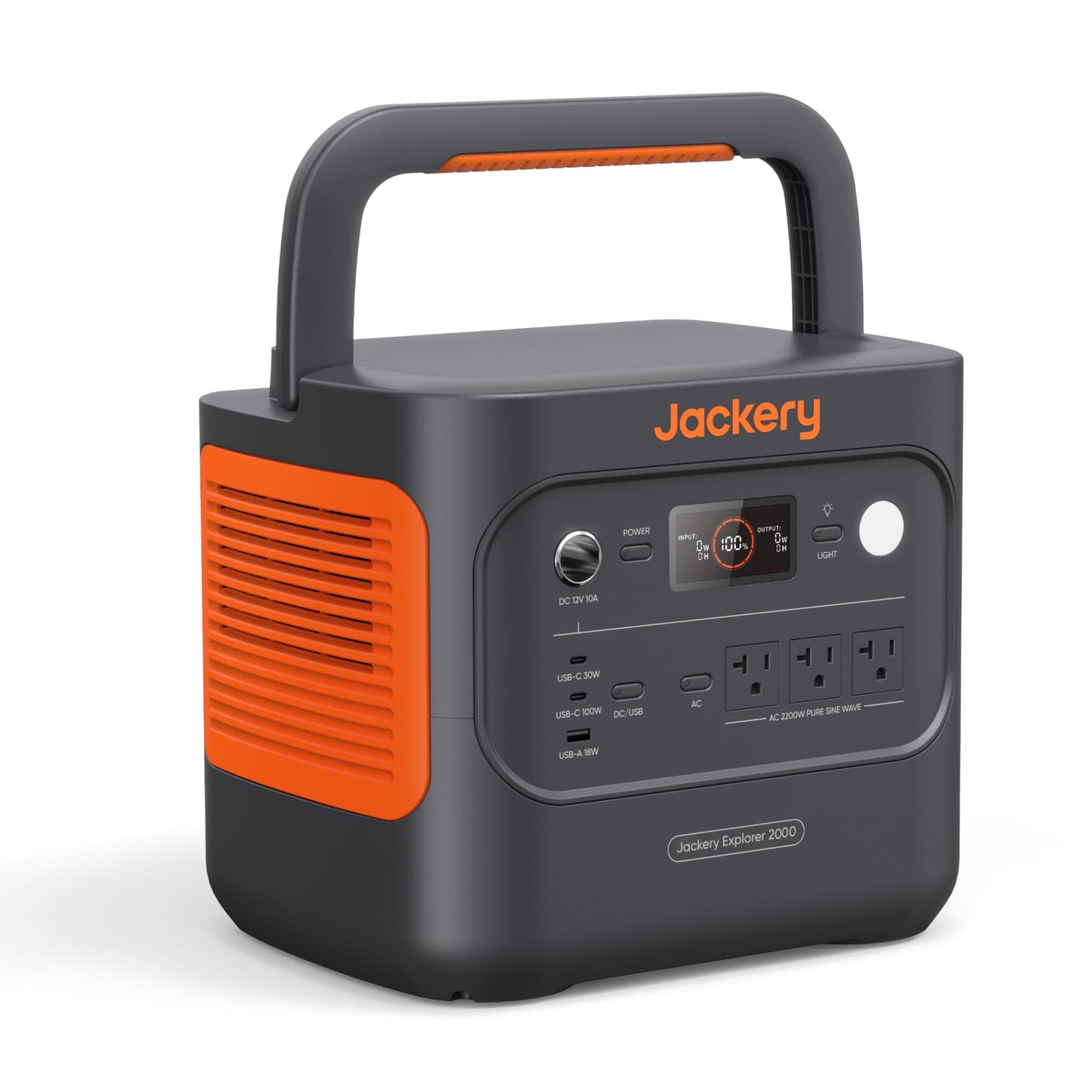 Jackery Explorer 2000 v2 LFP Power Station with AC Cable, 2042Wh