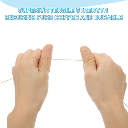PATIKIL Bare Copper Ground Wire, 18 Gauge 50 Feet Solid Braided Copper Cables Electronic Wire Grounding Conductor Stranded Metallic Wire for Lamp Electrical Equipment