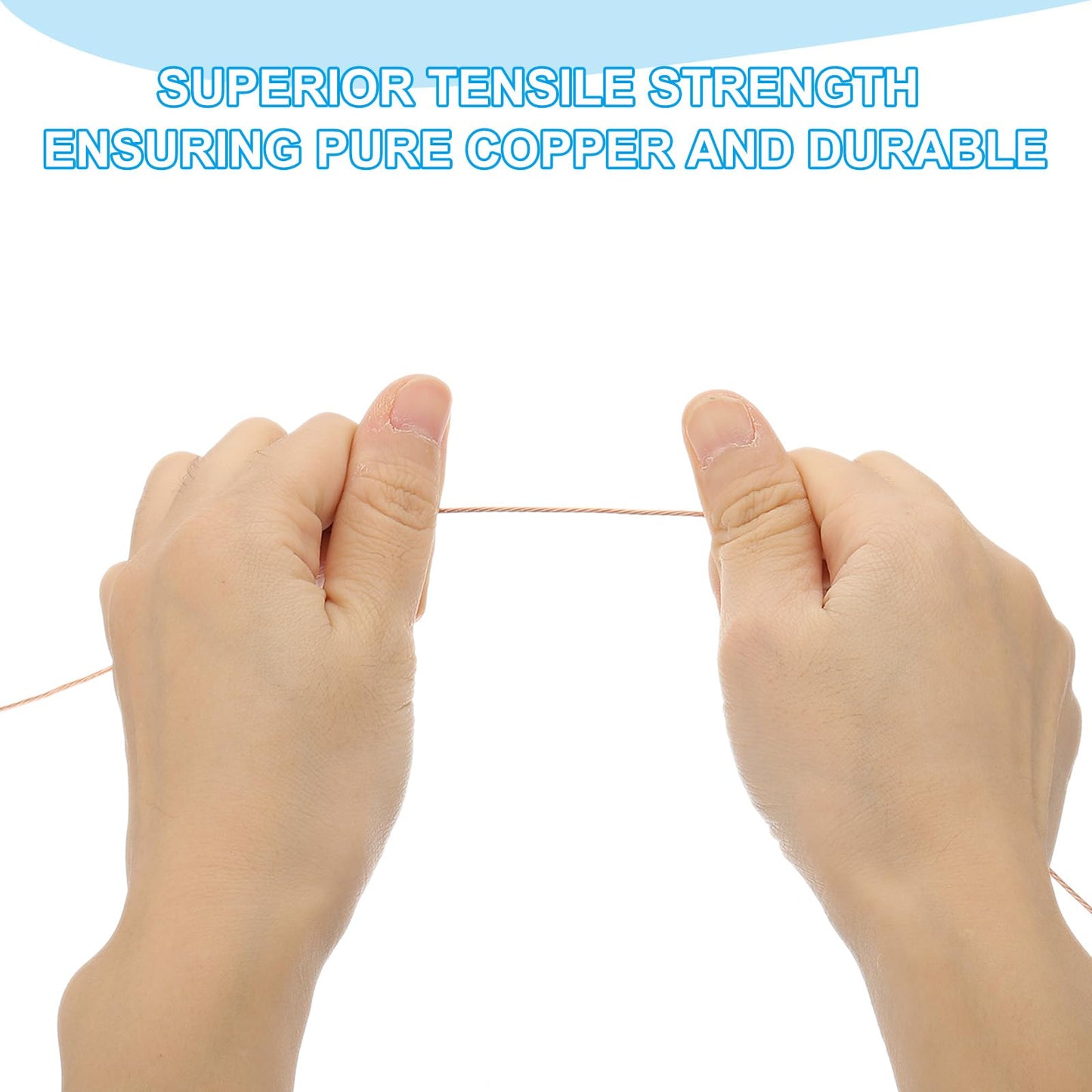 PATIKIL Bare Copper Ground Wire, 18 Gauge 50 Feet Solid Braided Copper Cables Electronic Wire Grounding Conductor Stranded Metallic Wire for Lamp Electrical Equipment