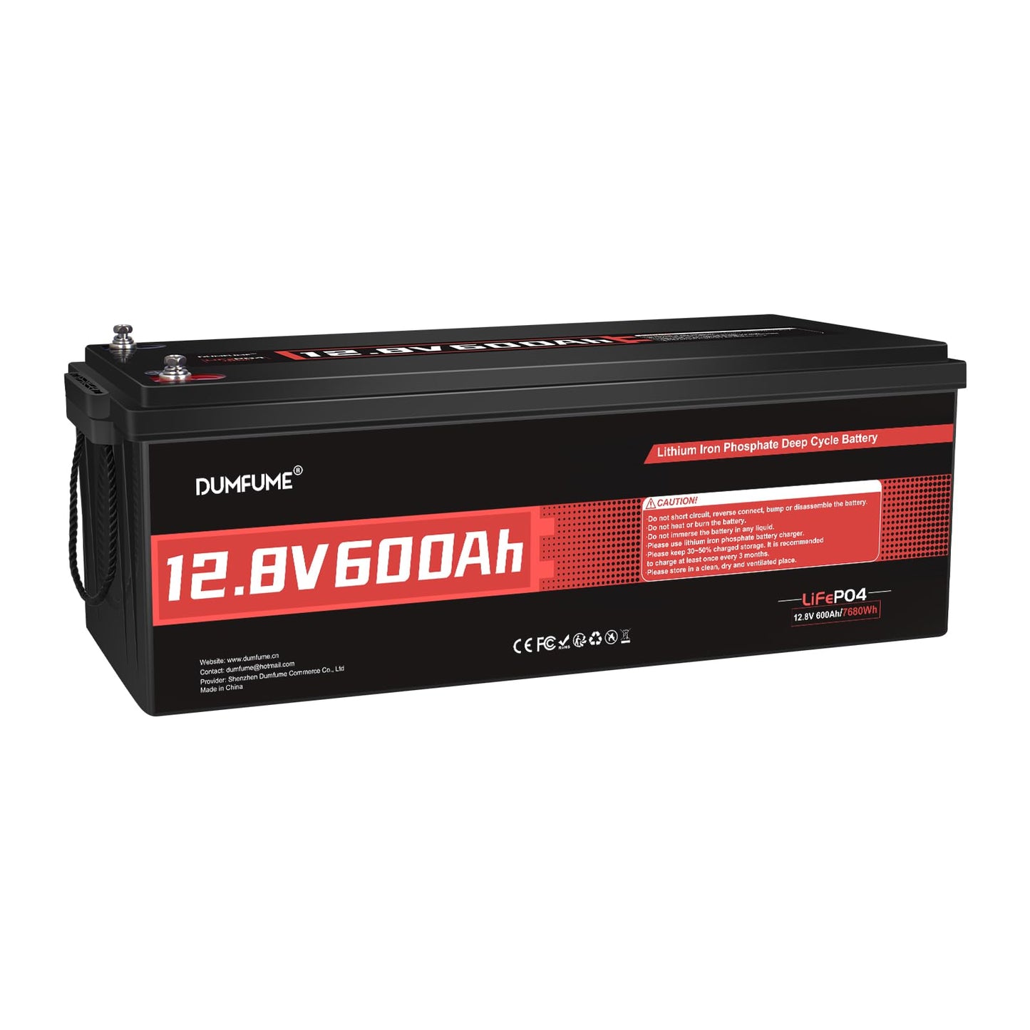 24V 100Ah Lithium LiFePO4 Battery Built-in 100A BMS Up to 15000 Cycles