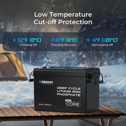 Renogy Core Mini 300Ah LiFePo4 Battery 12V Lithium Battery, Ultra-Compact