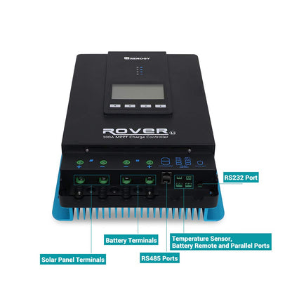 Renogy 40A MPPT Solar Charge Controller 12V/24V with RS485 Port Monitoring