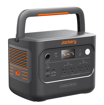 Jackery Explorer 2000 v2 LFP Power Station with AC Cable, 2042Wh