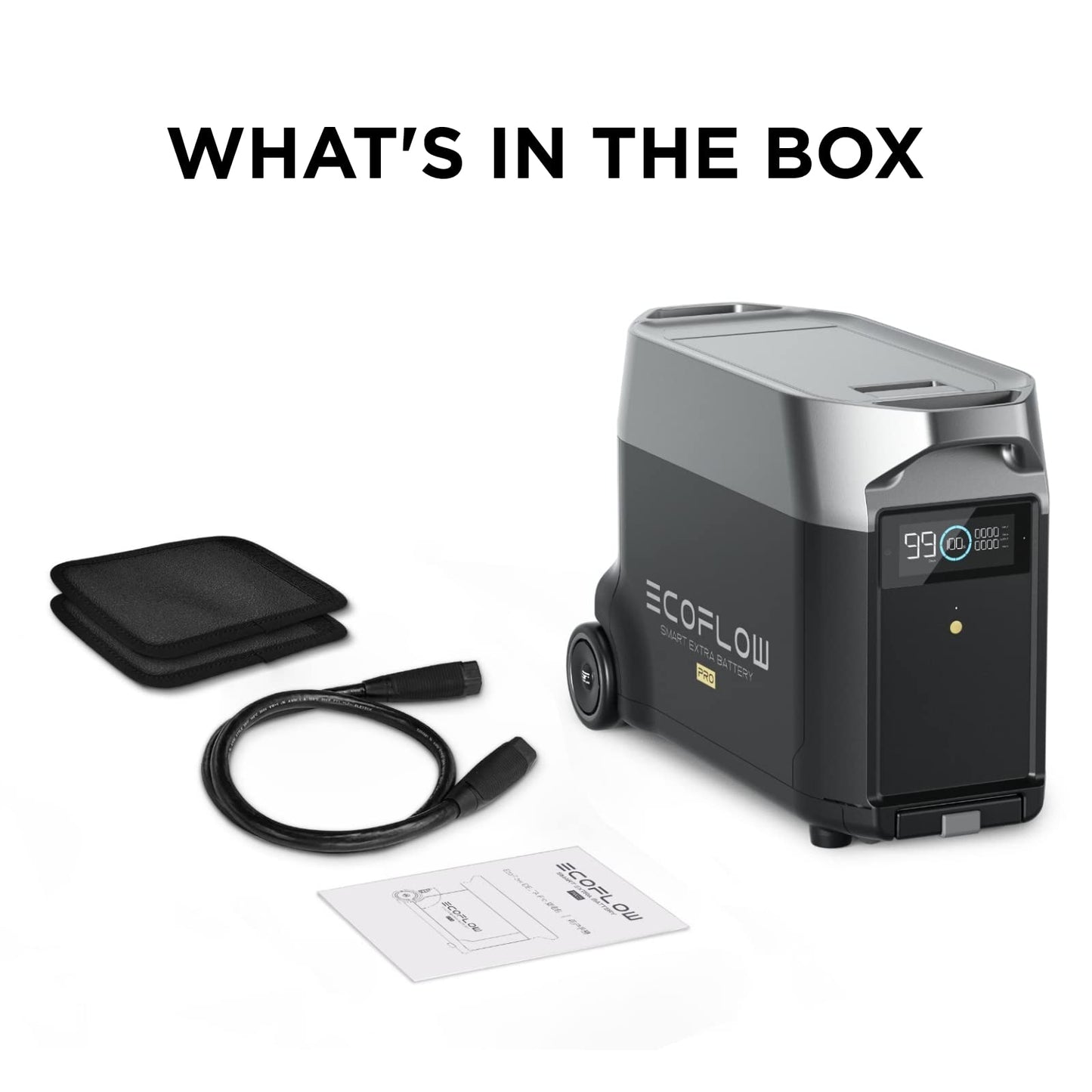 EF ECOFLOW 7.2kWh Portable Power Station: DELTA Pro with Extra Battery, 120V Lifepo4 Battery Backup with Expandable Capacity, Solar Generator for Home Use, Power Outage, Camping, RV, Emergencies