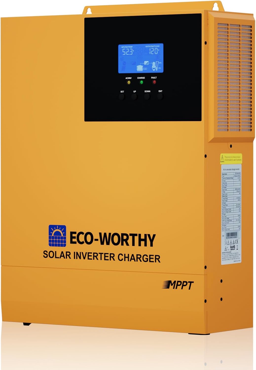 ECO-WORTHY 3500W 48V Pure Sine Wave Solar Inverter with Remote Monitoring