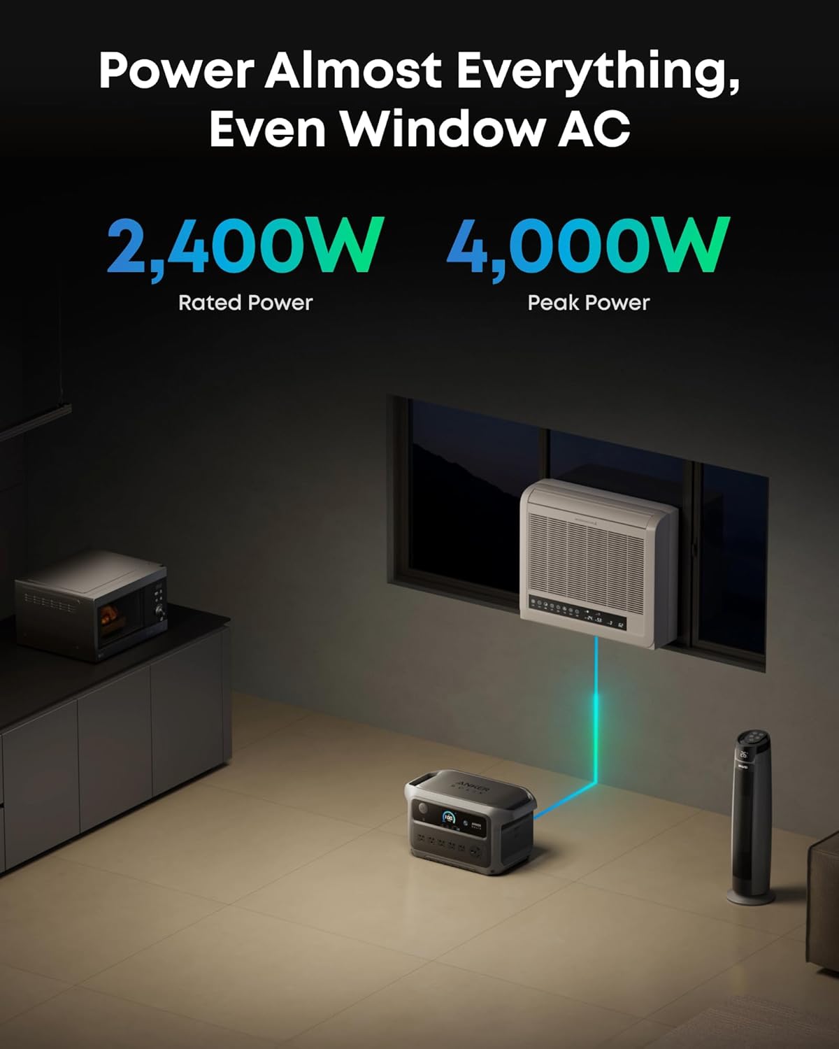 Anker SOLIX C2000 Gen 2 Portable Power Station and Expansion Battery
