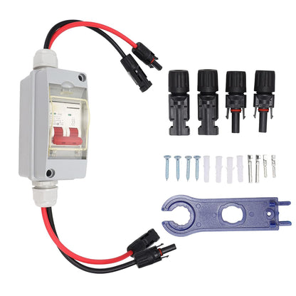 Fockety 32A 500V PV DC Disconnect Switch, Solar Circuit Breaker Box