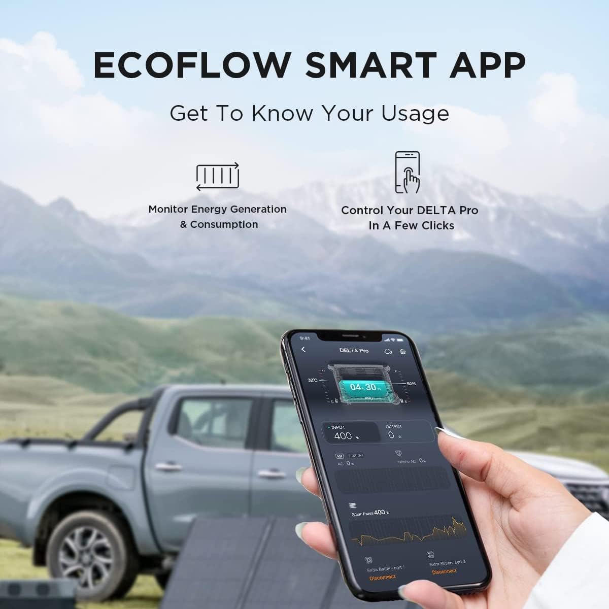 EF ECOFLOW 7.2kWh Portable Power Station: DELTA Pro with Extra Battery, 120V Lifepo4 Battery Backup with Expandable Capacity, Solar Generator for Home Use, Power Outage, Camping, RV, Emergencies