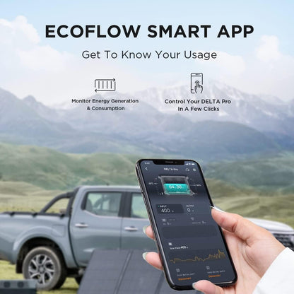 EF ECOFLOW 7.2kWh Portable Power Station: DELTA Pro with Extra Battery, 120V Lifepo4 Battery Backup with Expandable Capacity, Solar Generator for Home Use, Power Outage, Camping, RV, Emergencies
