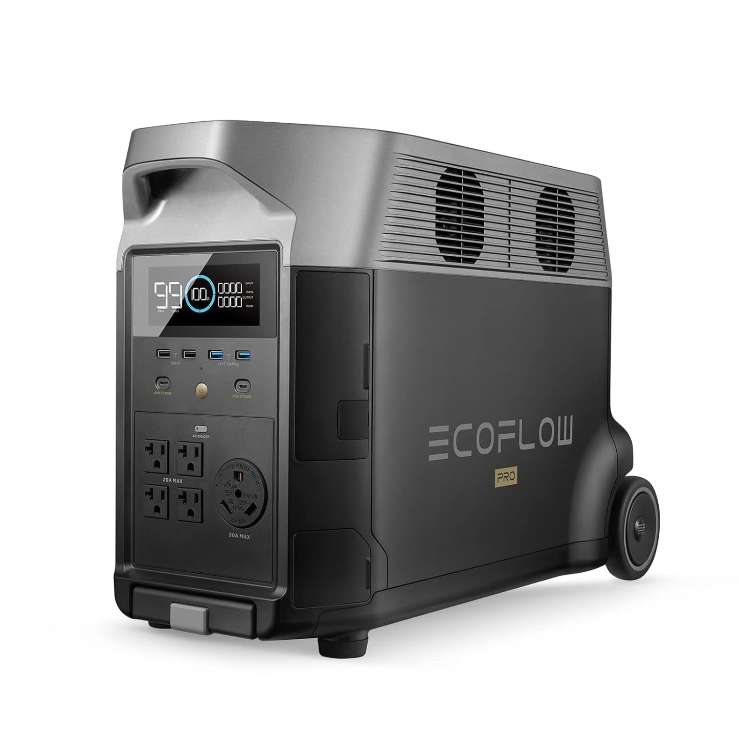 EF ECOFLOW 7.2kWh Portable Power Station: DELTA Pro with Extra Battery, 120V Lifepo4 Battery Backup with Expandable Capacity, Solar Generator for Home Use, Power Outage, Camping, RV, Emergencies