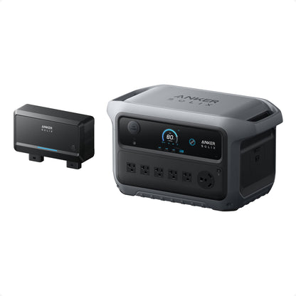 Anker SOLIX C2000 Gen 2 Portable Power Station and Expansion Battery