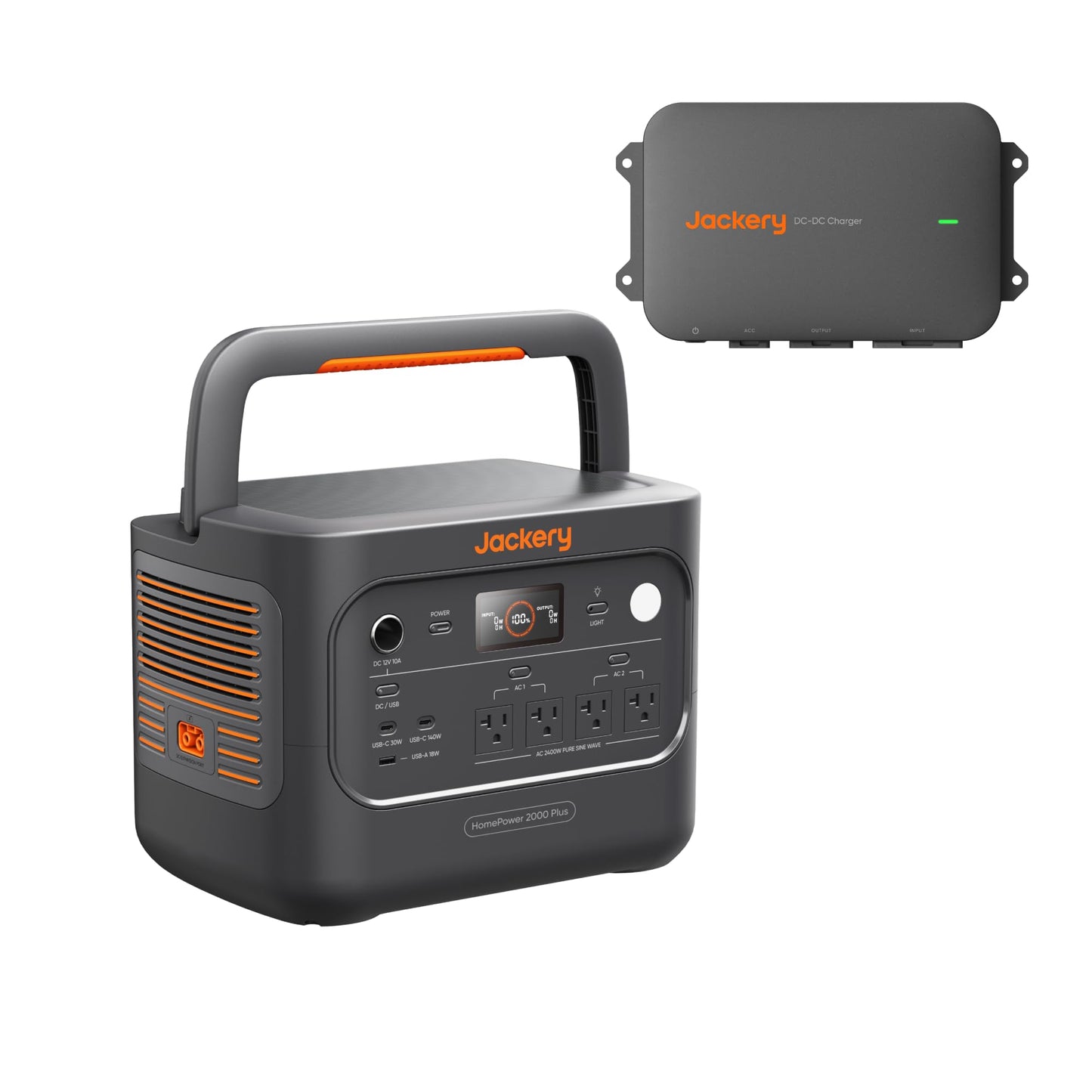 Jackery Explorer 2000 v2 LFP Power Station with AC Cable, 2042Wh