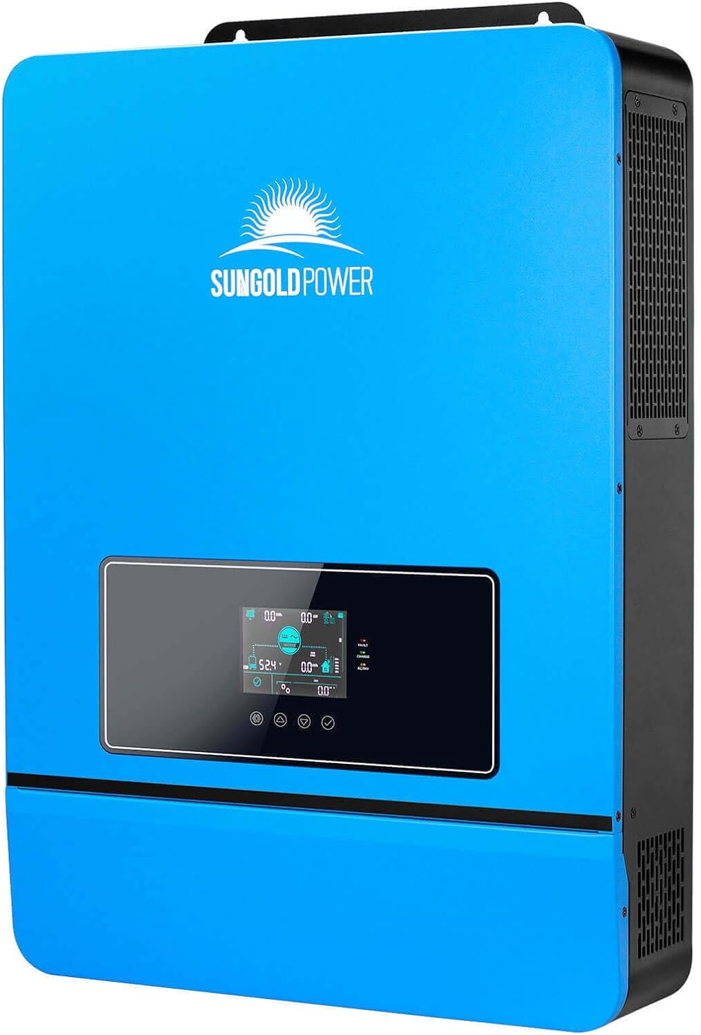 SUNGOLDPOWER 10000W DC 48V UL1741 Solar Inverter,Split Phase,Built-in 2 MPPT Solar Controllers,Max. 200A Battery Charging,AC Input/Output 120V/240V(settable) Inverter Charger(Support Parallel & COMM)