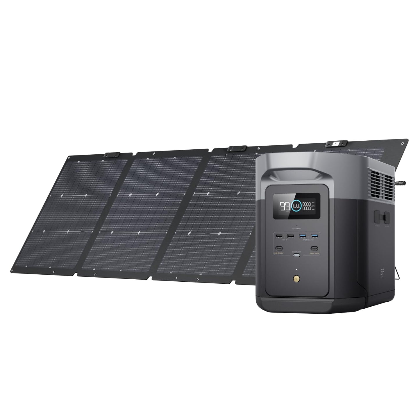 EF ECOFLOW Portable Power Station DELTA 3 Max, 2048Wh, 3400W X-Boost, Home