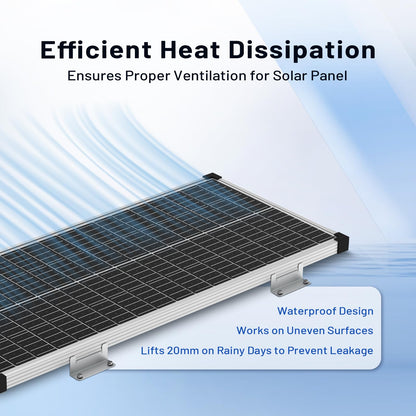 Solar Panel Mounting Z Brackets for RVs, Boats, Yachts (4Sets)
