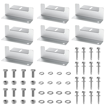 Solar Panel Mounting Z Brackets for RVs, Boats, Yachts (4Sets)