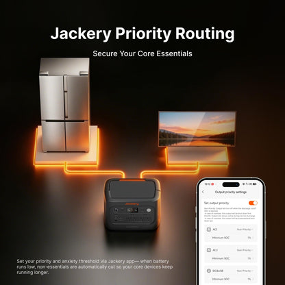 Jackery Explorer 2000 v2 LFP Power Station with AC Cable, 2042Wh
