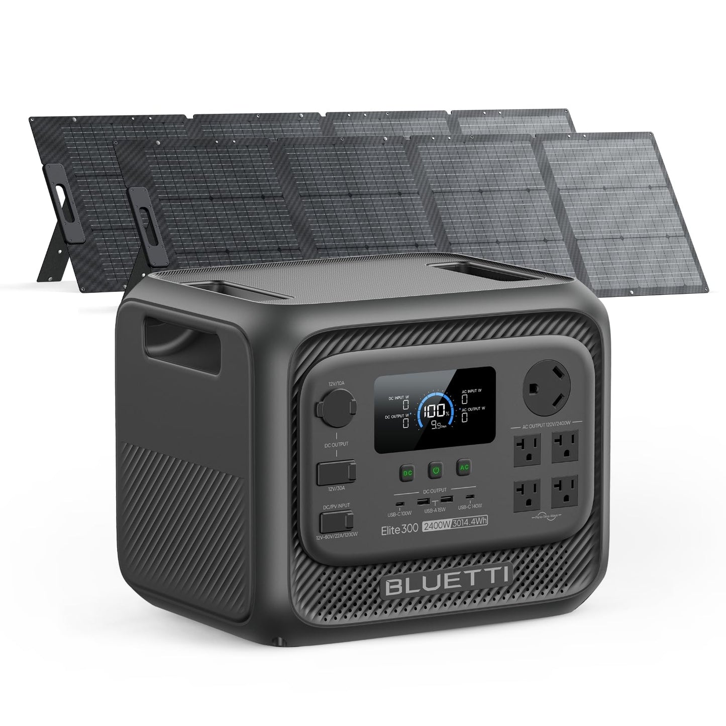 BLUETTI Elite 300 Portable Power Station with AC Cable 3014.4Wh 2400W LFP