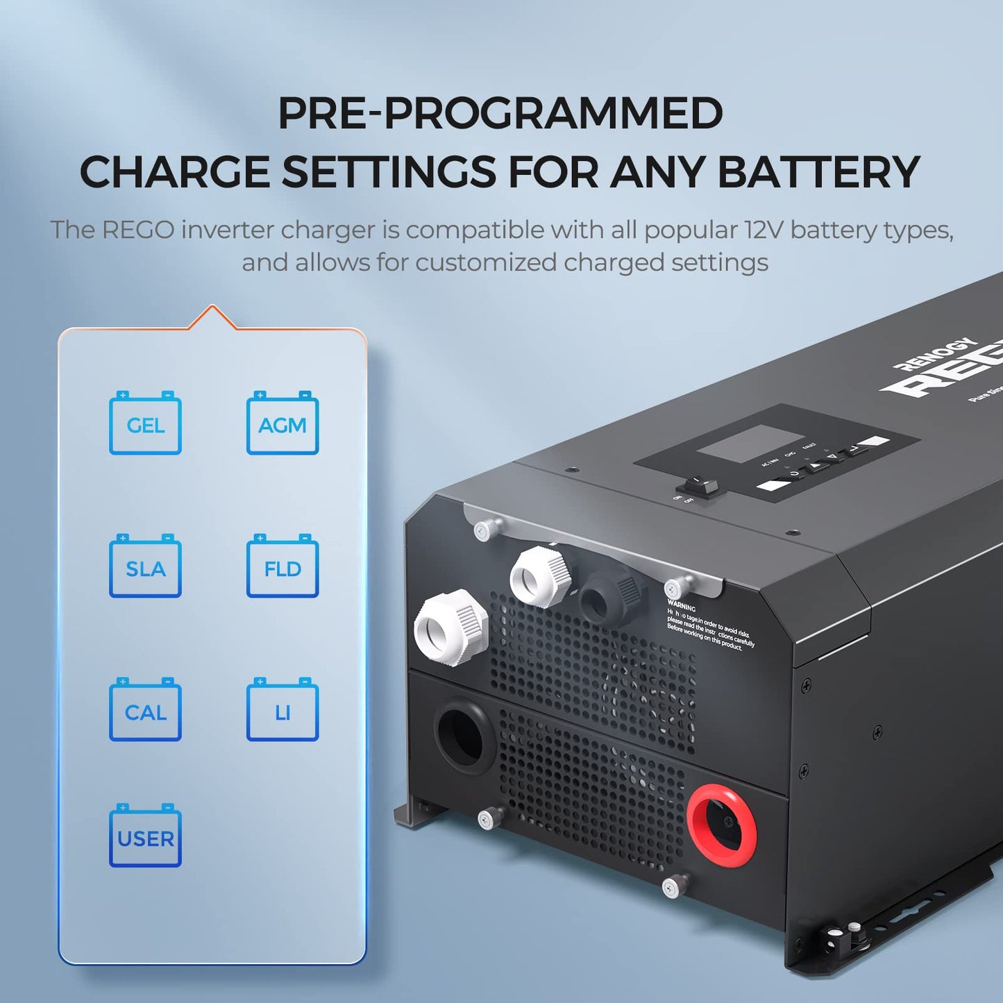 Renogy 48V 3500W Hybrid Inverter with 150V 80A MPPT Charge Controller