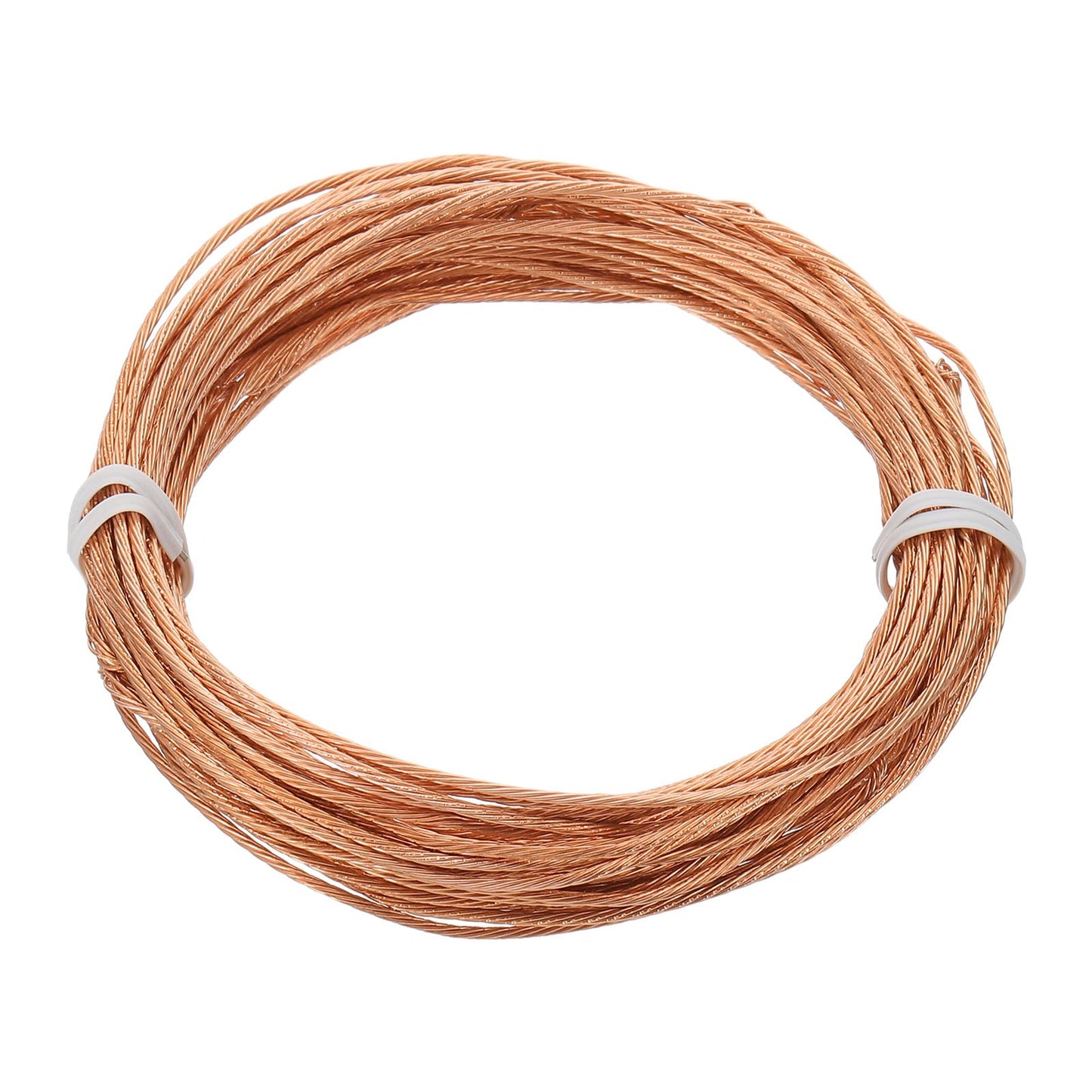 PATIKIL Bare Copper Ground Wire, 18 Gauge 50 Feet Solid Braided Copper Cables Electronic Wire Grounding Conductor Stranded Metallic Wire for Lamp Electrical Equipment