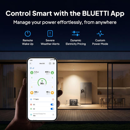 BLUETTI Elite 300 Portable Power Station with AC Cable 3014.4Wh 2400W LFP