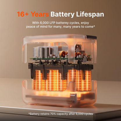 Jackery Explorer 2000 v2 LFP Power Station with AC Cable, 2042Wh
