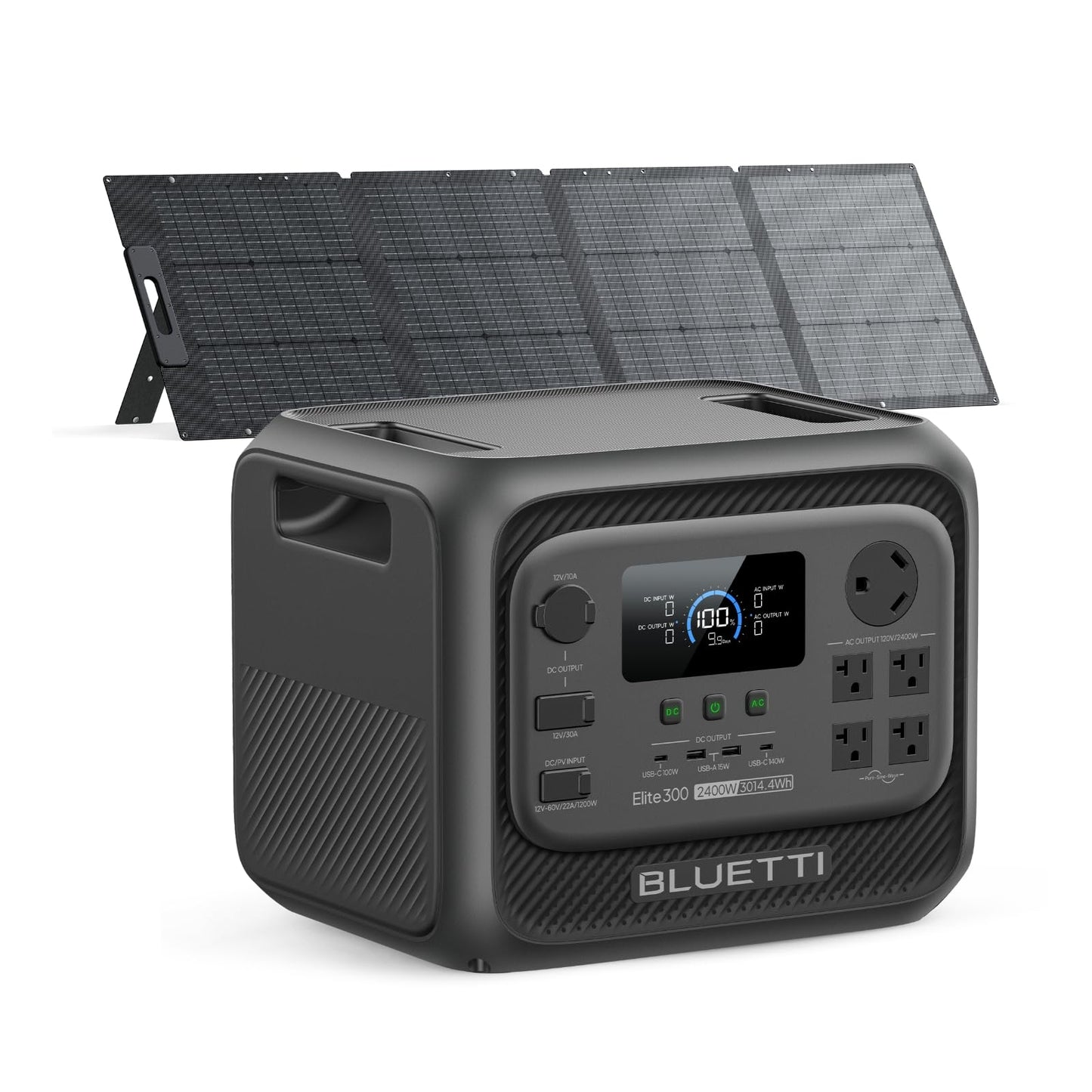 BLUETTI Elite 300 Portable Power Station with AC Cable 3014.4Wh 2400W LFP