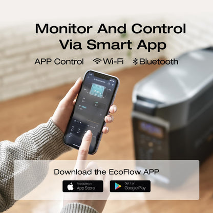 EF ECOFLOW 7.2kWh Portable Power Station: DELTA Pro with Extra Battery, 120V Lifepo4 Battery Backup with Expandable Capacity, Solar Generator for Home Use, Power Outage, Camping, RV, Emergencies