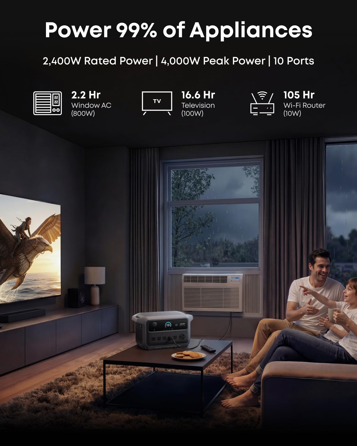 Anker SOLIX C2000 Gen 2 Portable Power Station and Expansion Battery