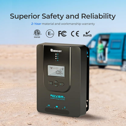 Renogy 40A MPPT Solar Charge Controller 12V/24V with RS485 Port Monitoring