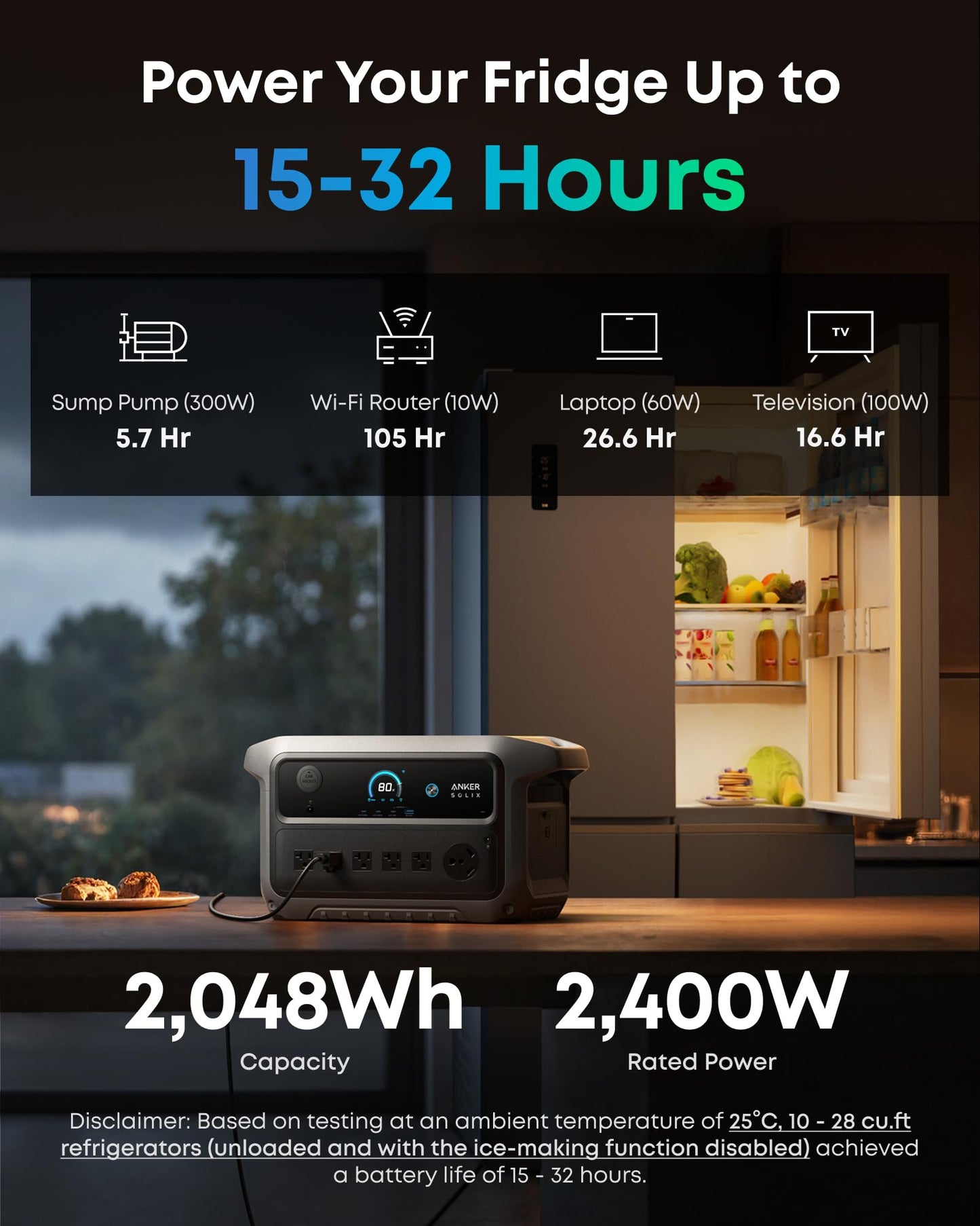 Anker SOLIX C2000 Gen 2 Portable Power Station and Expansion Battery
