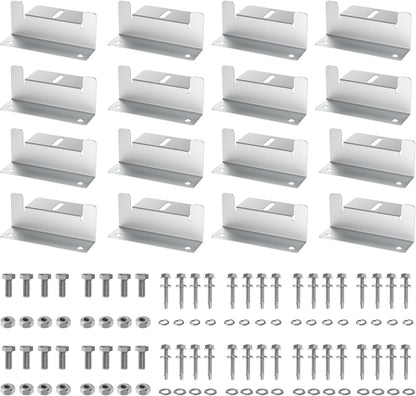 Solar Panel Mounting Z Brackets for RVs, Boats, Yachts (4Sets)
