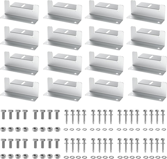 Solar Panel Mounting Z Brackets for RVs, Boats, Yachts (4Sets)