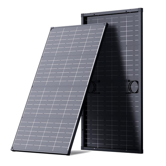 430W Anti-Shading Bifacial Solar Panel,Callsun 2PCS 215 Watt N-Type 16BB Monocrystalline PV Module, Over 25% High Efficiency,Ideal for 12V/24V System,RV,Marine,Power Station,Off-Grid