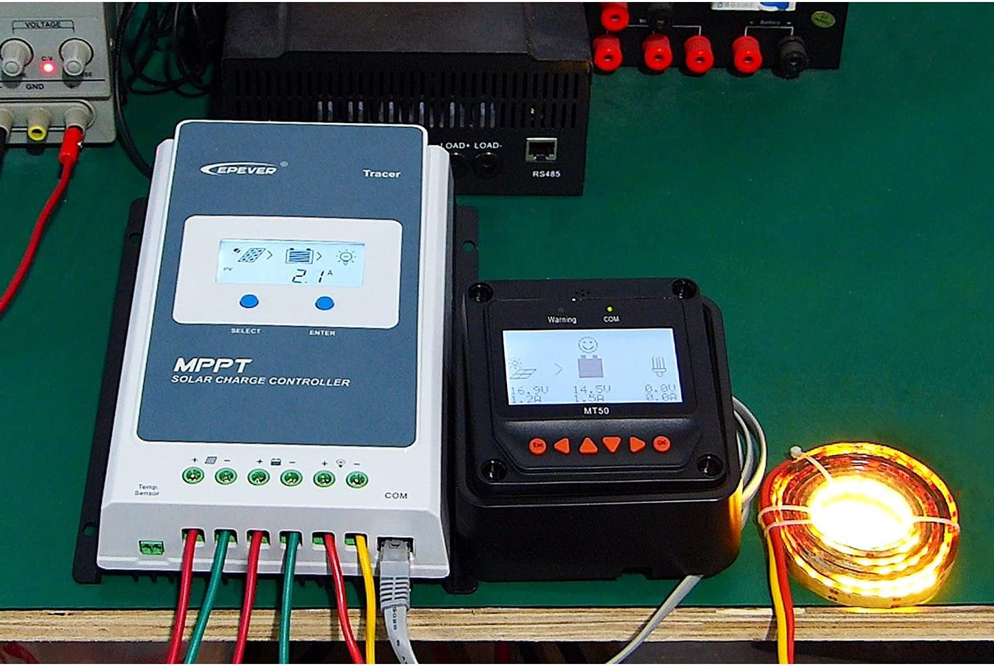 EPEVER MPPT Solar Charge Controller 40A Kit Tracer4210AN-G3 + MT52 + RTS