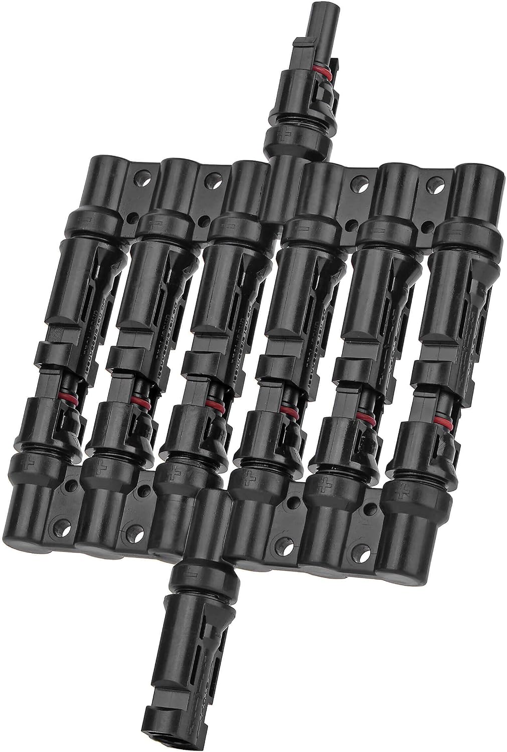 1 to 6 Solar Panel Connector - 6 Way Y Branch DIY Mount Tool Solar Parallel Connector in Pair - Solar Wire Connectors for Connection Between Solar Panels