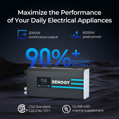Renogy 48V 3500W Hybrid Inverter with 150V 80A MPPT Charge Controller