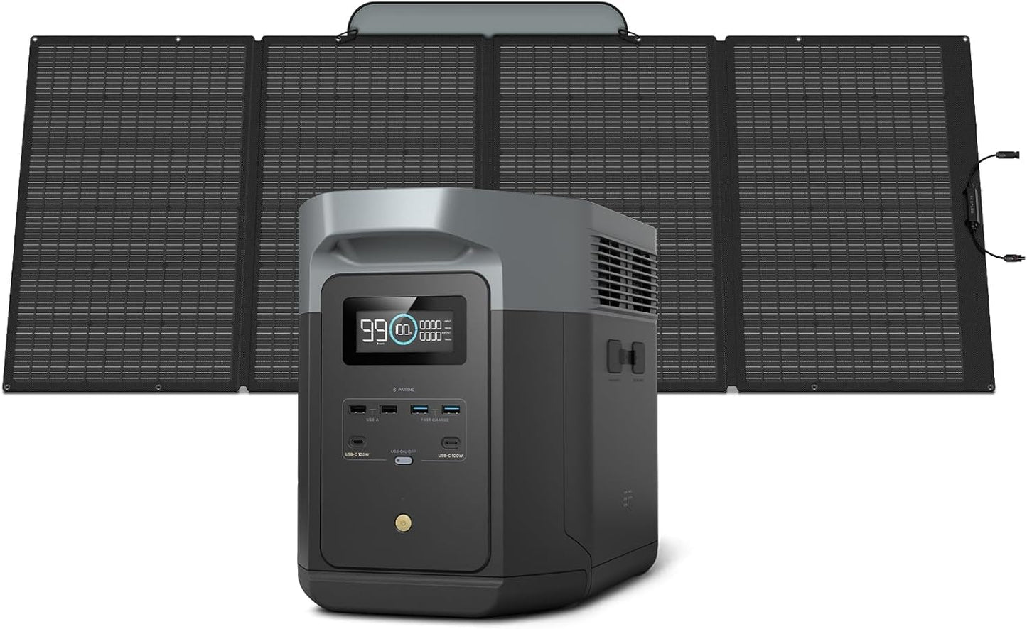EF ECOFLOW Portable Power Station DELTA 3 Max, 2048Wh, 3400W X-Boost, Home