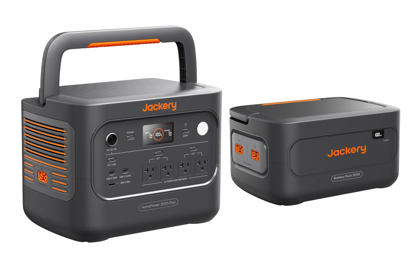 Jackery Explorer 2000 v2 LFP Power Station with AC Cable, 2042Wh