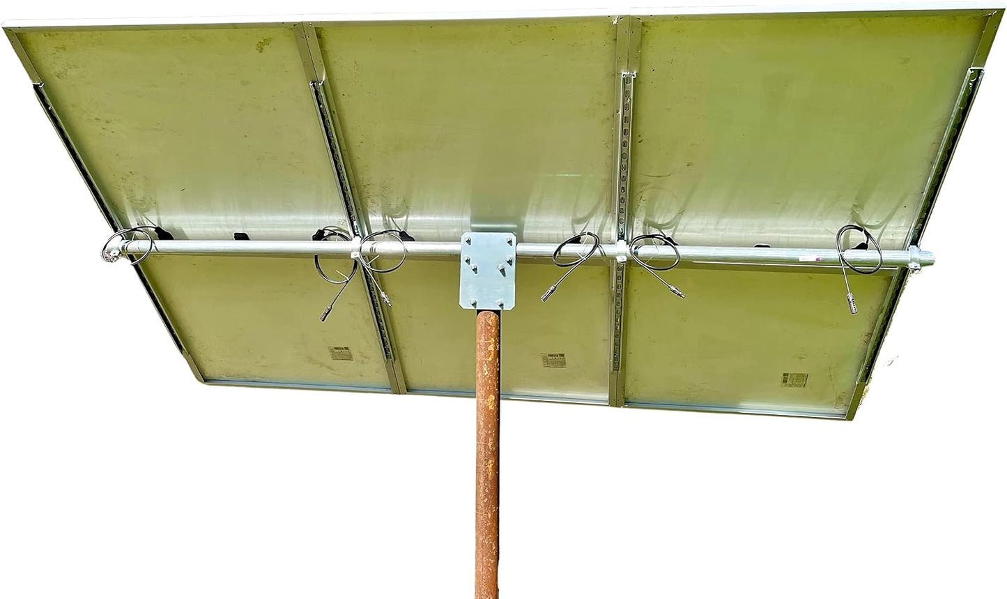 Solar Panel Array Top of Pole Ground Mount Bracket 2" - 2.5" - 3" Pipe Universal Bolt On