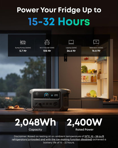 Anker SOLIX C2000 Gen 2 Portable Power Station and Expansion Battery
