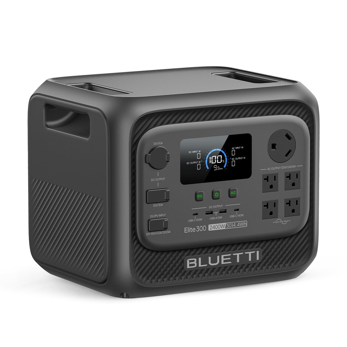 BLUETTI Elite 300 Portable Power Station with AC Cable 3014.4Wh 2400W LFP