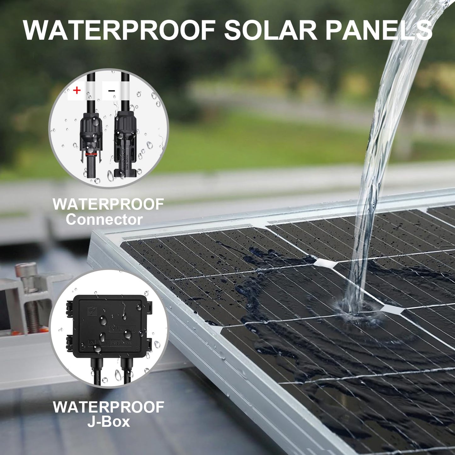 DOKIO 800W Solar Panels, 2-Pack of 400W, 31V, for 12V/24V Systems.