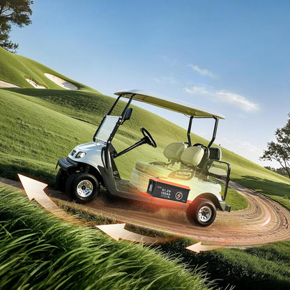 VEVOR 48V 105Ah Golf Cart Lithium Battery, 48 Volt Golf Cart Battery with 200A BMS, LCD Monitor and Mobile APP, LiFePO4 Battery with 600A Peak Current, 20A Charger and 4000+ Cycles, for Golf Carts