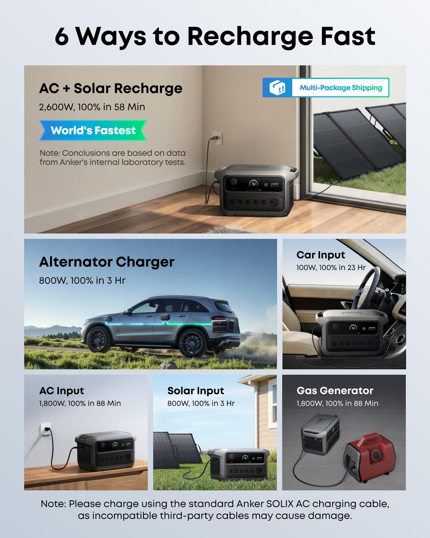 Anker SOLIX C2000 Gen 2 Portable Power Station and Expansion Battery
