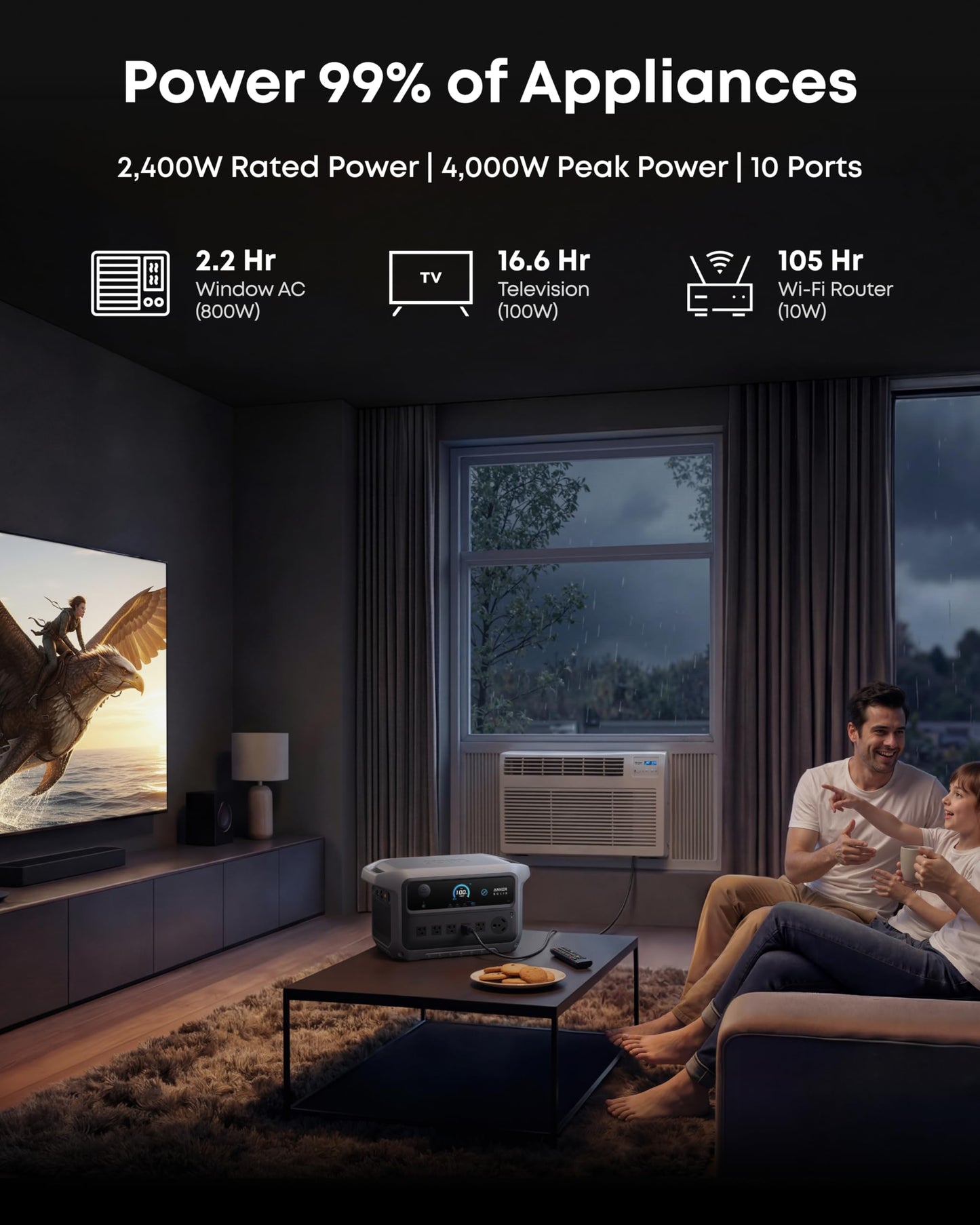 Anker SOLIX C2000 Gen 2 Portable Power Station and Expansion Battery